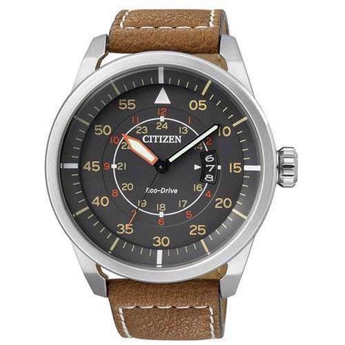 Image of mat rustfri stål Sport quartz med Eco-Drive Herre ur fra Citizen